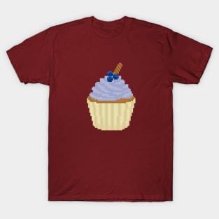 Periwinkle cupcake pixel art T-Shirt